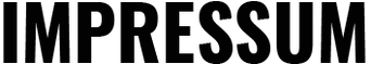 Impressum Legal Notice